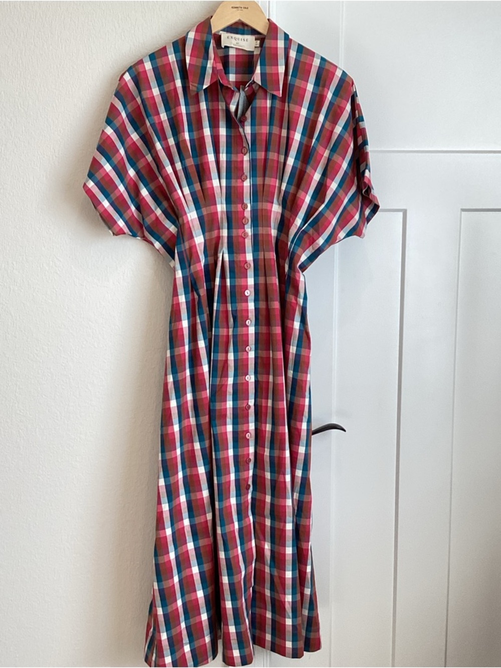 Exquise Tobie *Petite Collar Button-Front Short-Sleeve Shirt Dress Anthropologie